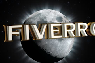 do animated intro in hollywood movie moon style