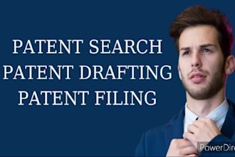 patent attorney to patent your idea by search, drafting, filing