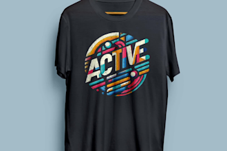create trendy custom typography t shirt design using ai