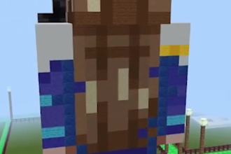 build a statue of your skin in minecraft