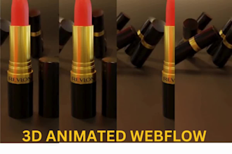 design 3d animated webflow website webflow spline 3d animated website