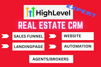 be your gohighlevel real estate CRM expert virtual assistant ghl landing page