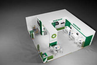 create 3d trade booth, exhibition stand, stall, both, kiosk