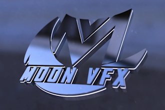create clean glossy 3d logo intro animation