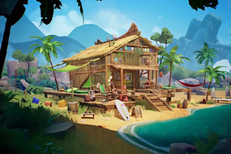 design 3d game environment 3d game map level design in blender ue environment