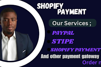 add paypal, stripe, or any gateway to your shopify store