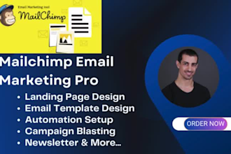 mailchimp landing page newsletter template automation email marketing campaign