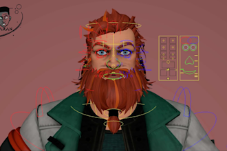 rig characters in maya and blender