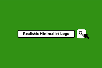 design realistic minimalist logo for your business