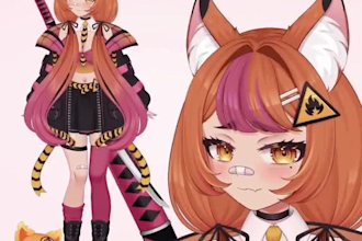 do live 2d vtuber model 2d vtuber model live2d vtuber model 2d vtuber commission