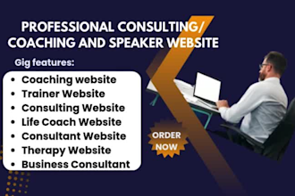 consulting website trainer website coaching website therapy website