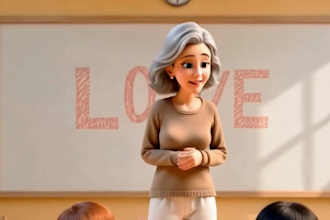 do 3d ai animation, ai story, pixar animation, ai video art, ai kids video