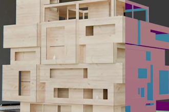 render a physical architectural 3d model