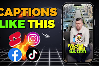 add subtitles and captions to shorts, reels or tiktok videos