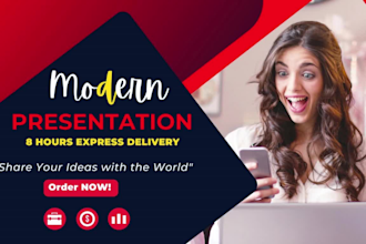 make powerpoint presentation, pitch deck, and canva design