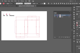 create box dieline, box design, 3d mockup