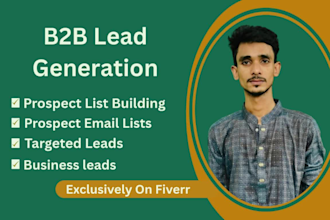 do targeted b2b lead generation with verified emails