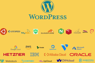 install and set up wordpress on cloud vps server digitalocean, aws, vultr, linod