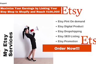 etsy setup, etsy print on demand, shopify print on demand, etsy digital product