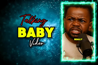 create talking baby video, baby podcast, ai baby video