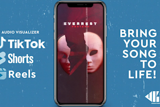 create a tiktok audio visualizer for your song