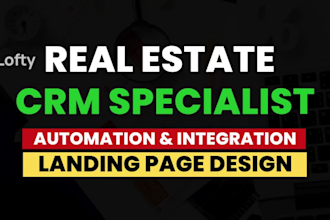 setup real estate CRM lofty, kvcore, follow up boss, idx website, boldtrail