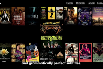 do professional and accurate english subtitles and closed captions for videos