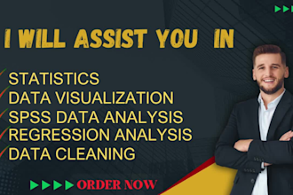 do business statistics,inference,anova,t test,regression and spss data analysis