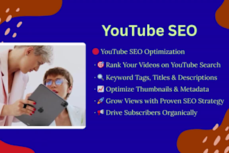 boost reach with smart youtube SEO and  promotion