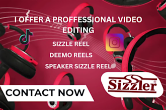 create speaker reels, edit speaker sizzle real, demo real and showreel