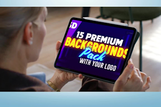 create a zoom and google meet virtual backgrounds with your customized logo