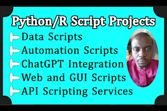 do python and r scripting projects