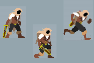 draw 2d retro pixel game art nsfw pixel art 2d sprite sheet pixel game character