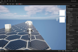 make an infinite runner template ue5