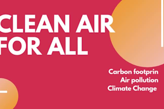 write on carbon footprint , air pollution and climate change