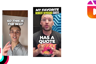 create tiktok reels style videos with creative animated text