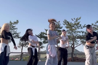 dance with my group and make tiktok choreography dance video