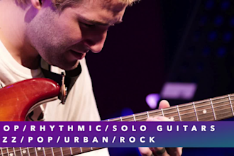record your pop rock electric guitars