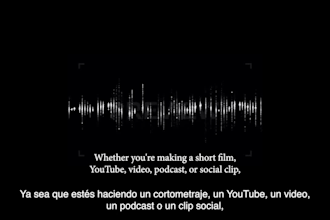 create accurate srt or vtt subtitles in english or spanish