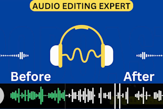 edit, clean, repair and fix your audio with top quality treatment