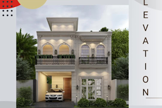 create stunning front elevation drawings and 3d renders