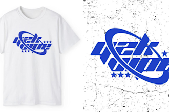 do a nice y2k clothing brand graphic logo design