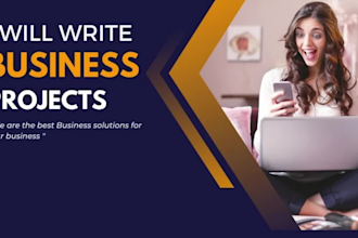 write financial forecast, projections and business plan