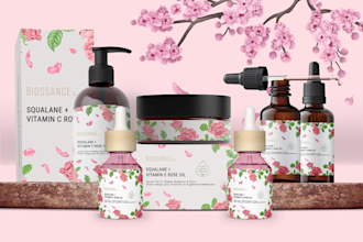 design product label and packaging for skincare, beverages