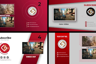 create a youtube outro end screen