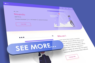build your web page with HTML, CSS, js, react and nodejs express