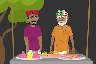 create 2d cartoon character animation