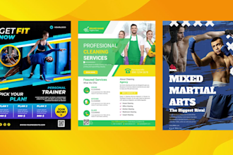 create home repair, cleaning, construction, electrician, roofing flyer for you