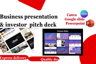 do business powerpoint presentation or pitch deck design