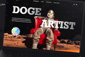 design metaverse, crypto, blockchain, nft, web3, meme coin UI UX website